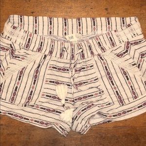 Linen Embroidered Shorts